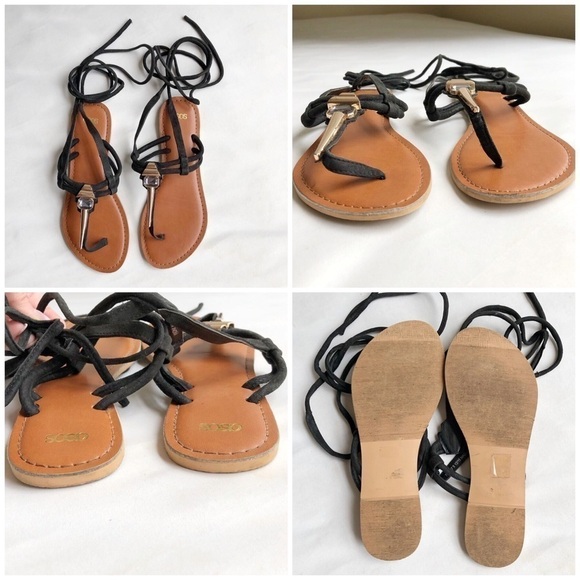 ASOS Fix It Embellished Tie Up Sandals - Picture 6 of 8